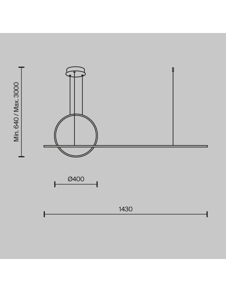 Pendant lamps - Maytoni Halo LED Pendant Lamp 40W 2100lm Brass MOD247PL-L49BSK. - product kolory-swiatla.pl 6