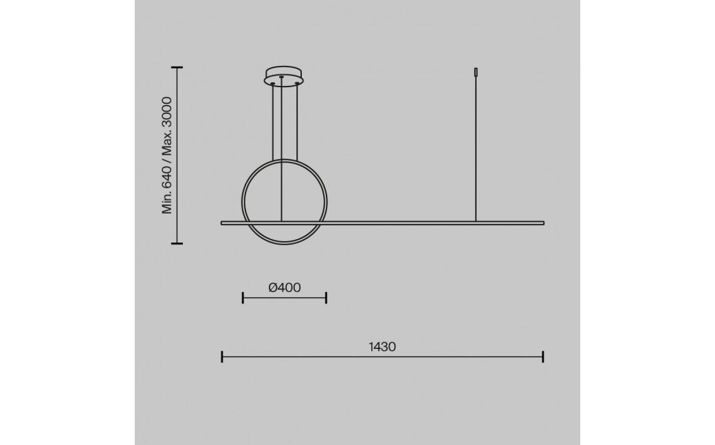 Maytoni Halo Lampa Wisząca LED 40W 2100lm Mosiądz MOD247PL-L49BSK