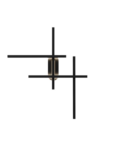 Maytoni Halo Kinkiet/Ścienna LED 24W 750lm Czarny MOD248WL-L24BK