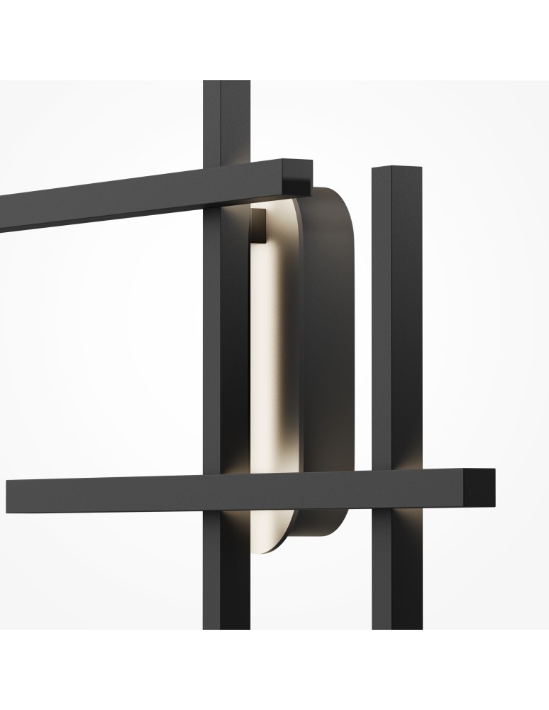 Designer wall lamps - Maytoni Halo LED wall/hall lamp 24W 750lm Black MOD248WL-L24BK - product kolory-swiatla.pl 2