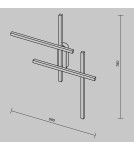 Designer wall lamps - Maytoni Halo LED wall/hall lamp 24W 750lm Black MOD248WL-L24BK - product 6