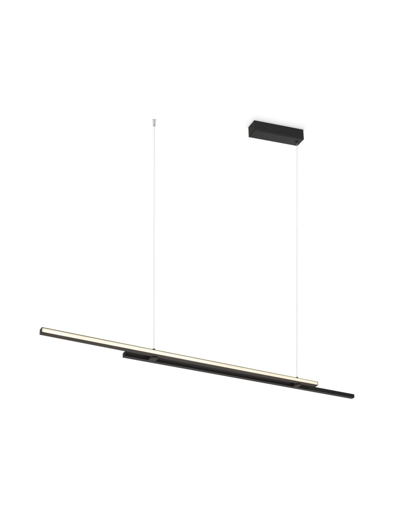 Pendant lamps - Maytoni Halo Horizontal LED Pendant Lamp 48W 2200lm Black MOD005PL-L48BK. - product kolory-swiatla.pl 1