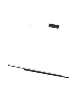 Maytoni Halo Lampa Wisząca Pozioma LED 48W 2200lm Czarny MOD005PL-L48BK