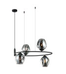 Pendant lamps - ITALUX Roxane Black Pendant 4xE27 40W MDM-4046-4 BK+SG - product 1