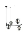 ITALUX Roxane Black Pendant 4xE27 40W MDM-4046-4 BK+SG