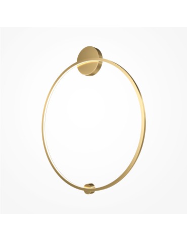 Maytoni Halo Ring LED wall lamp 47W 2300lm 4000K Brass MOD005WL-L46BSK1.
