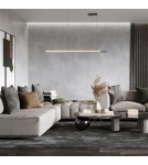 Pendant lamps over the island - Maytoni Halo Horizontal LED Pendant Lamp 48W 2200lm 4000K Black MOD005PL-L36BK. - product 2