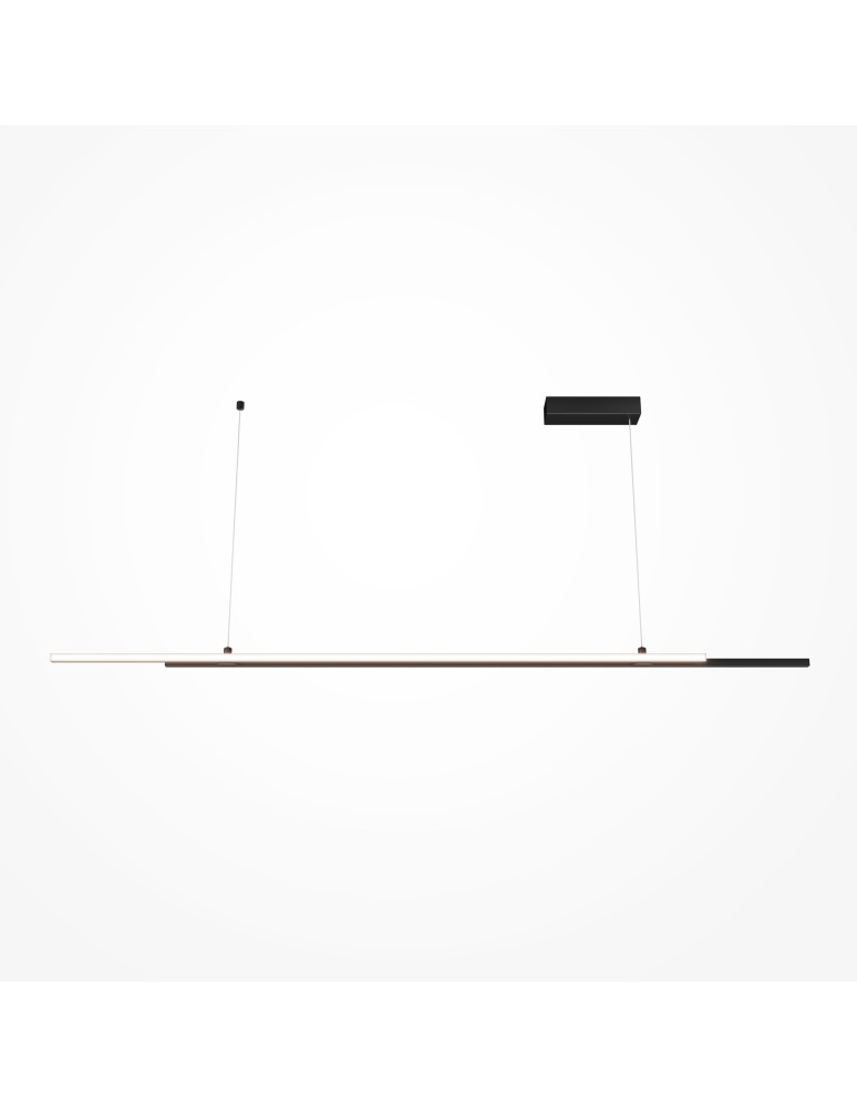 Pendant lamps over the island - Maytoni Halo Horizontal LED Pendant Lamp 48W 2200lm 4000K Black MOD005PL-L36BK. - product kolory-swiatla.pl 4