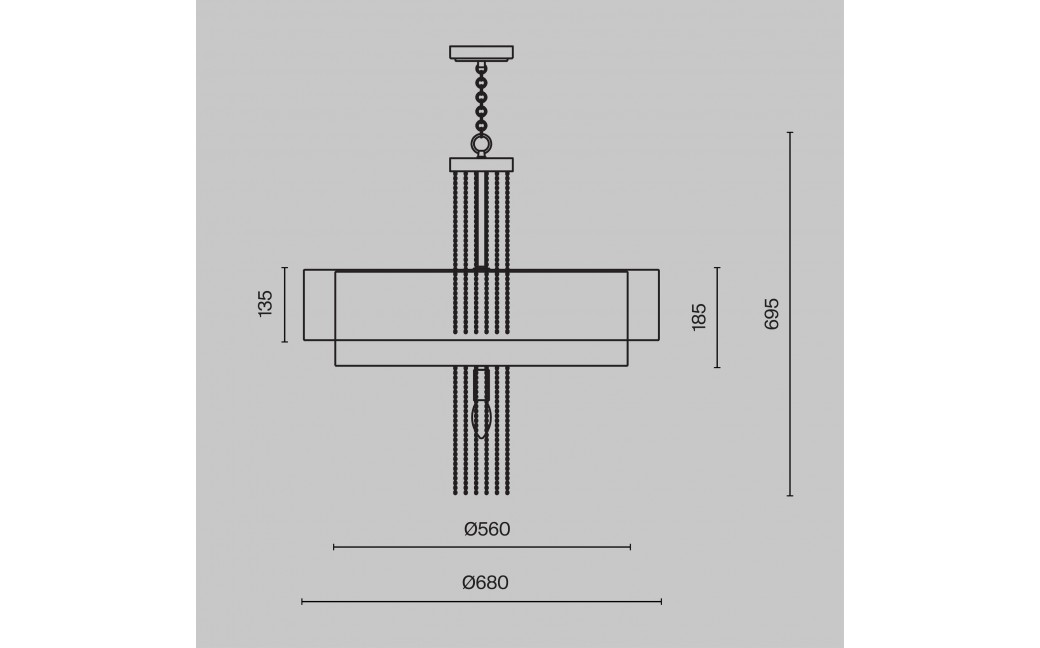 Maytoni Impressive Żyrandol 5xE14 40W Złoty MOD151PL-05G