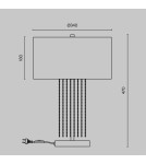 Table lamps - Maytoni Impressive Table Lamp 1xE27 40W Gold MOD151TL-01G. - product 4