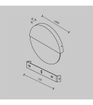 Designer wall lamps - Maytoni Jupiter Designer LED wall lamp 13W 200lm 3000K Marble MOD320WL-L13MR3K1. - product 2