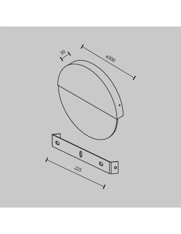 Maytoni Jupiter Kinkiet Designerski LED 13W 200lm 3000K Marmurowy MOD320WL-L13MR3K1 - produkt 2