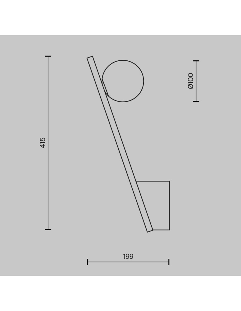 Designer wall lamps - Maytoni Kazimir Wall lamp/wall lamp 1xG9 40W Black MOD175WL-01B - product kolory-swiatla.pl 3