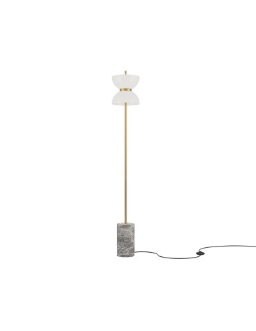 Maytoni Kyoto LED Floor Lamp 11W 1300lm 3000K Gold, Gray MOD178FL-L11G3K