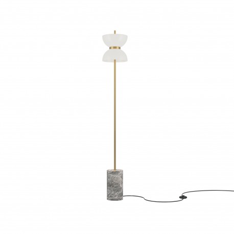 Maytoni Kyoto Lampa Podłogowa LED 11W 1300lm 3000K Złoty, Szary MOD178FL-L11G3K