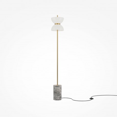 Maytoni Kyoto Lampa Podłogowa LED 11W 1300lm 3000K Złoty, Szary MOD178FL-L11G3K