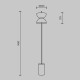 Maytoni Kyoto Lampa Podłogowa LED 11W 1300lm 3000K Złoty, Szary MOD178FL-L11G3K