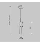 Pendant lamps - Maytoni Kyoto Pendant Lamp 1xG9 28W Black MOD178PL-01B - product 6
