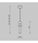 Pendant lamps - Maytoni Kyoto Pendant Lamp 1xG9 28W White MOD178PL-01W - product 6