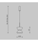 Pendant lamps - Maytoni Kyoto LED Pendant Lamp 11W 1300lm 3000K Gold MOD178PL-L11G3K. - product 6