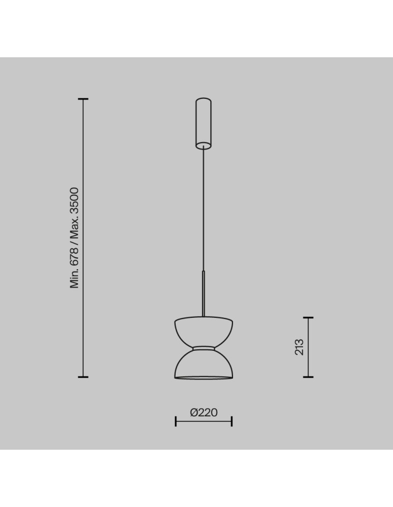 Pendant lamps - Maytoni Kyoto LED Pendant Lamp 11W 1300lm 3000K Gold MOD178PL-L11G3K. - product kolory-swiatla.pl 6