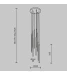 Pendant lamps - Maytoni Light stick LED tube pendant lamp 46W 3350lm 3000K Black MOD236PL-L54B3K. - product 7