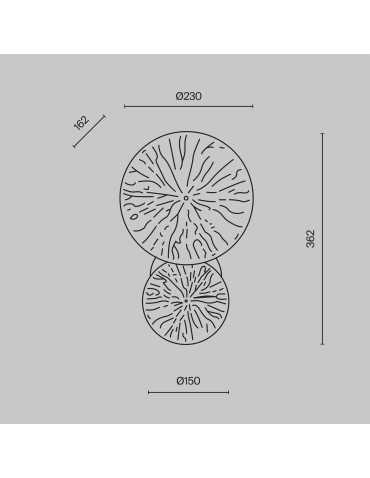 Maytoni Lovetann Designer wall lamp 1xE14 40W Gold MOD082WL-01G. - product 2