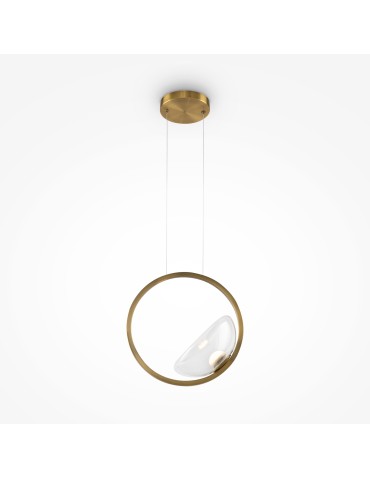 Maytoni Lunare Lampa Wisząca LED 5W 450lm 3000K Mosiądz MOD327PL-L5BS3K