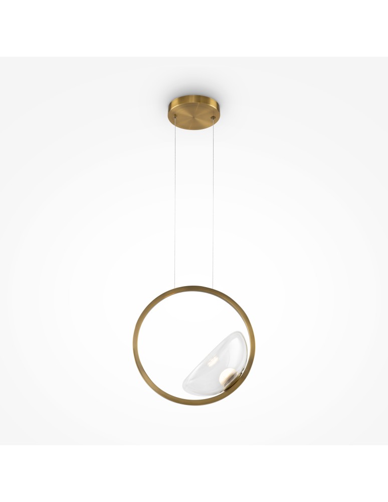 Pendant lamps - Maytoni Lunare LED Pendant Lamp 5W 450lm 3000K Brass MOD327PL-L5BS3K. - product kolory-swiatla.pl 1