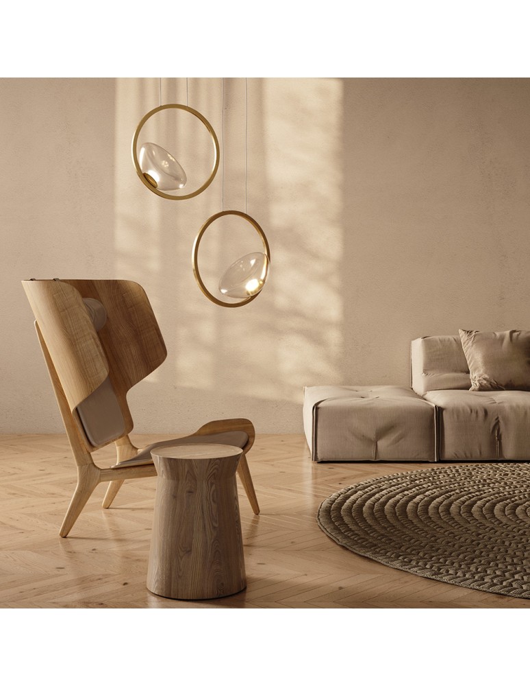 Pendant lamps - Maytoni Lunare LED Pendant Lamp 5W 450lm 3000K Brass MOD327PL-L5BS3K. - product kolory-swiatla.pl 2