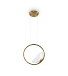 Pendant lamps - Maytoni Lunare LED Pendant Lamp 5W 450lm 3000K Brass MOD327PL-L5BS3K. - product 3