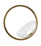 Pendant lamps - Maytoni Lunare LED Pendant Lamp 5W 450lm 3000K Brass MOD327PL-L5BS3K. - product 6