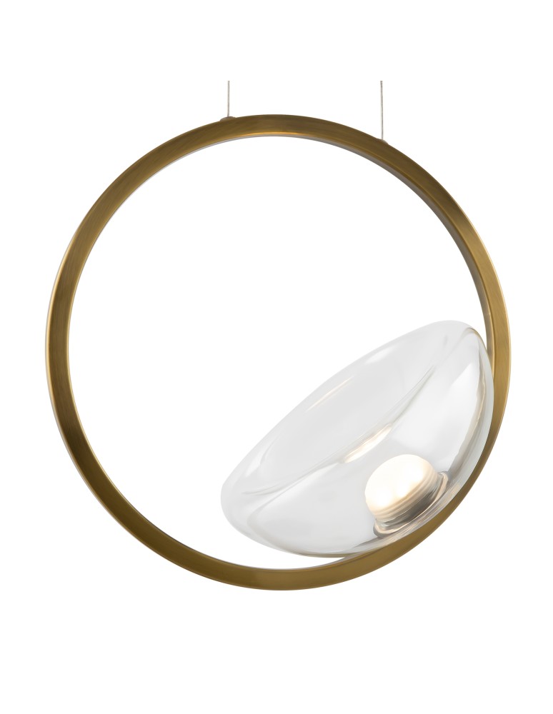 Pendant lamps - Maytoni Lunare LED Pendant Lamp 5W 450lm 3000K Brass MOD327PL-L5BS3K. - product kolory-swiatla.pl 6