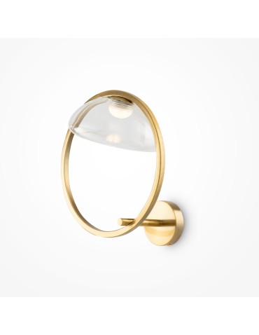 Maytoni Lunare Designer LED wall lamp 5W 450lm 3000K Brass MOD327WL-L5BS3K.