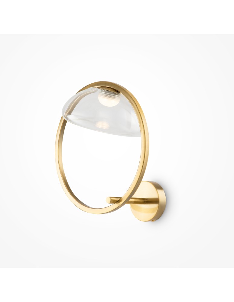 Designer wall lamps - Maytoni Lunare Designer LED wall lamp 5W 450lm 3000K Brass MOD327WL-L5BS3K. - product kolory-swiatla.pl 1