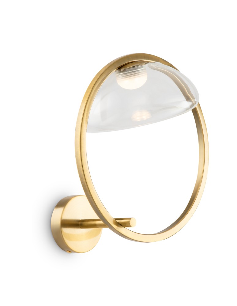 Designer wall lamps - Maytoni Lunare Designer LED wall lamp 5W 450lm 3000K Brass MOD327WL-L5BS3K. - product kolory-swiatla.pl 3