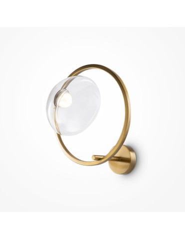 Maytoni Lunare Designer LED wall lamp 5W 450lm 3000K Brass MOD327WL-L5BS3K1