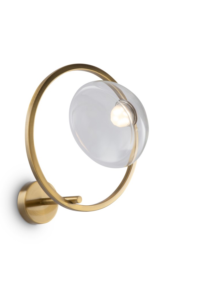 Designer wall lamps - Maytoni Lunare Designer LED wall lamp 5W 450lm 3000K Brass MOD327WL-L5BS3K1 - product kolory-swiatla.pl 4