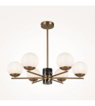 Modern chandeliers - Maytoni Marble Chandelier Modern Spheres 6xE27 60W Brass MOD187PL-06BS - product 5