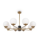 Modern chandeliers - Maytoni Marble Chandelier Modern Spheres 8xE27 60W Brass MOD187PL-08BS - product 1