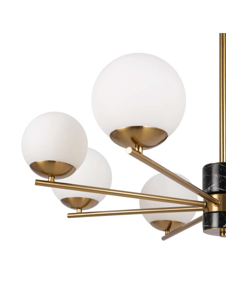 Modern chandeliers - Maytoni Marble Chandelier Modern Spheres 8xE27 60W Brass MOD187PL-08BS - product kolory-swiatla.pl 2