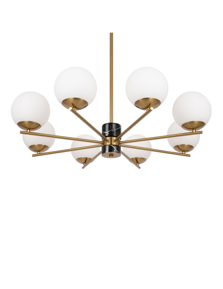 Modern chandeliers - Maytoni Marble Chandelier Modern Spheres 8xE27 60W Brass MOD187PL-08BS - product kolory-swiatla.pl 3