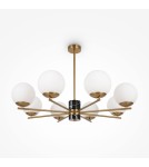 Modern chandeliers - Maytoni Marble Chandelier Modern Spheres 8xE27 60W Brass MOD187PL-08BS - product 4