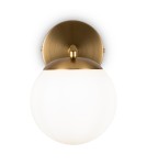 Wall lamps spheres - Maytoni Marble Wall lamp/wall lamp 1xE27 60W Brass MOD187WL-01BS - product 4