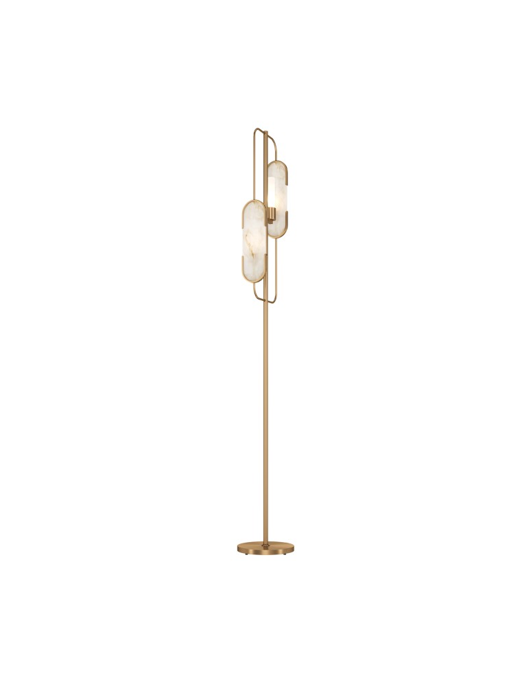 Modern floor lamps - Maytoni Marmo Floor Lamp 2xG9 40W Gold MOD099FL-02G - product kolory-swiatla.pl 1