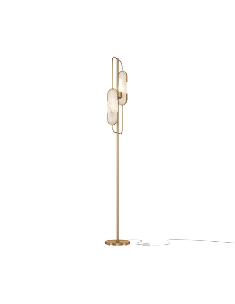 Modern floor lamps - Maytoni Marmo Floor Lamp 2xG9 40W Gold MOD099FL-02G - product kolory-swiatla.pl 3