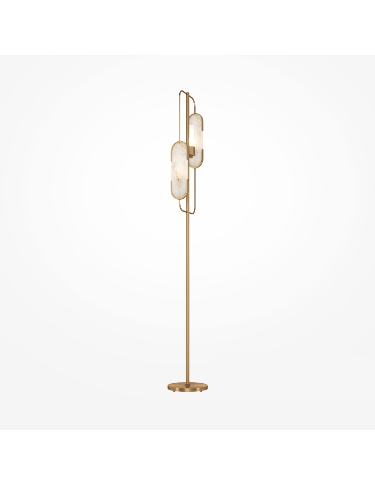 Maytoni Marmo Lampa Podłogowa 2xG9 40W Złoty MOD099FL-02G
