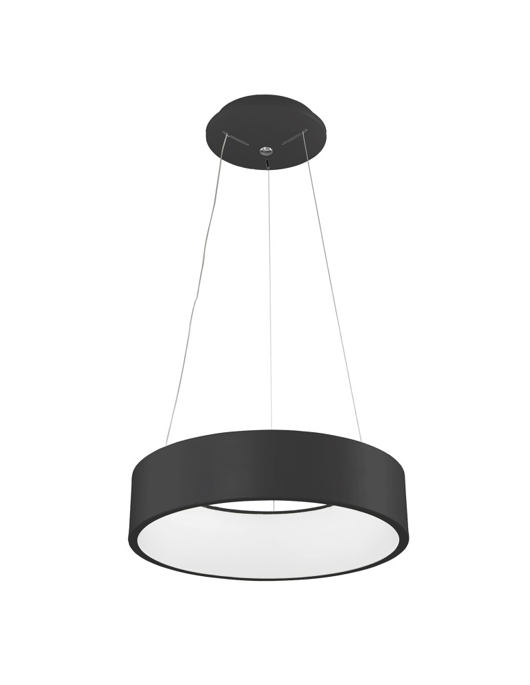 Pendant lamps circles - ITALUX Chiara Black LED Pendant 32W 1760lm 3000K 3945-832RP-BK-3 - product kolory-swiatla.pl 1