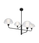 Modern chandeliers - Maytoni Memory Pendant Lamp 4xE14 40W Black MOD177PL-04B - product 1