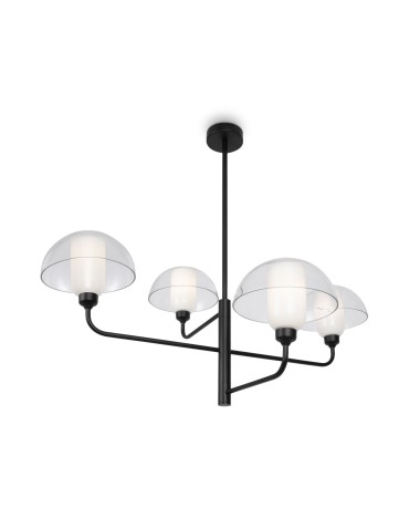 Maytoni Memory Lampa Wisząca 4xE14 40W Czarny MOD177PL-04B